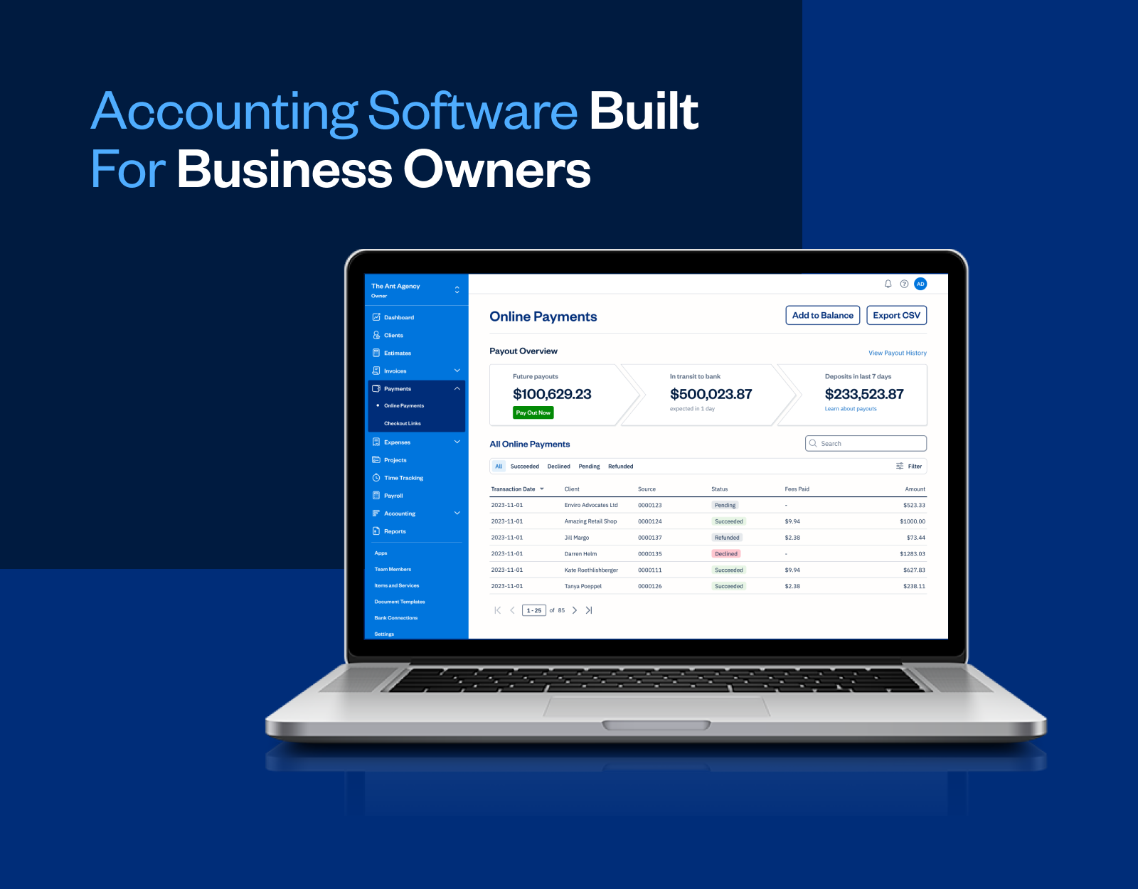 Instant Payouts Feature